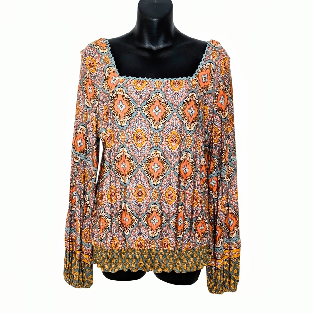 Democracy Multicolor Patterned Blouse